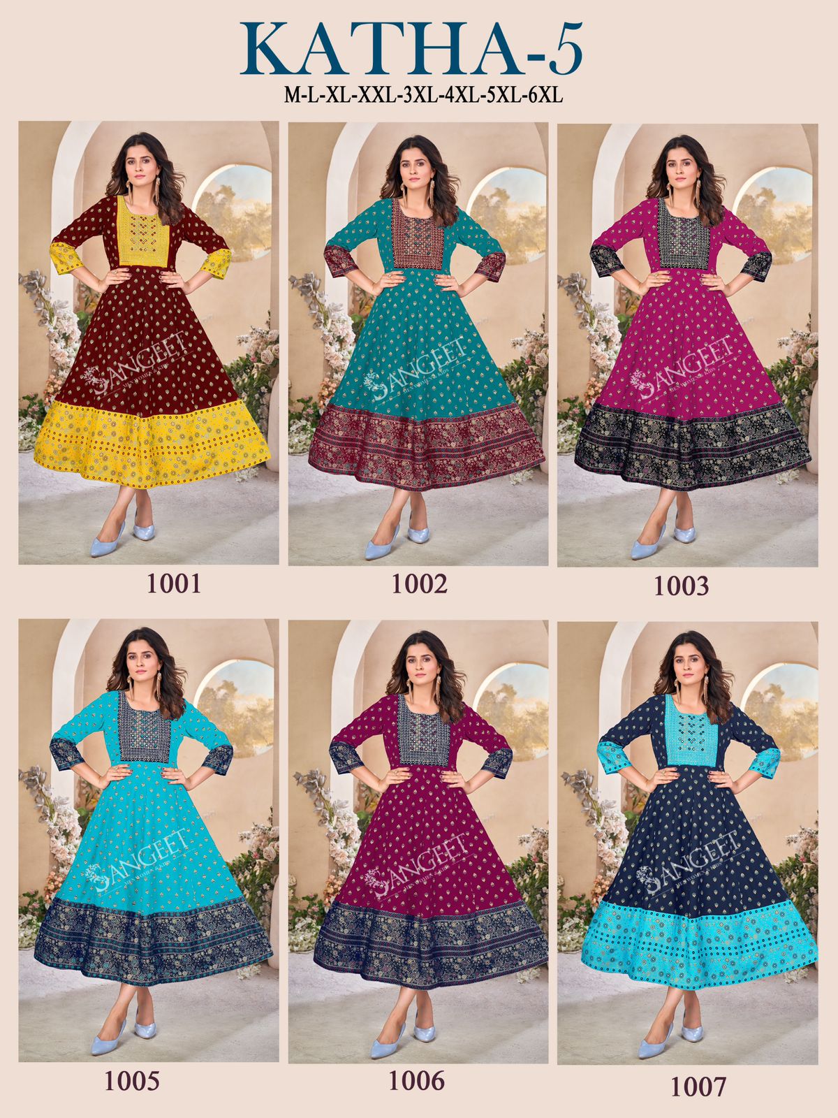Katha 5 Rayon Embroidery Kurtis Wholesale Clothing Suppliers In India
